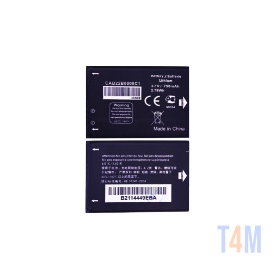 Bateria CAB22B0000C1 para Alcatel One Touch/OT-665/OT-665X/OT-356 750mAh